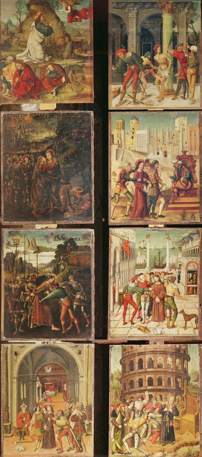 Linker paneel van het Retabel van de Passie, 1517-20 door Antonio Ronzen